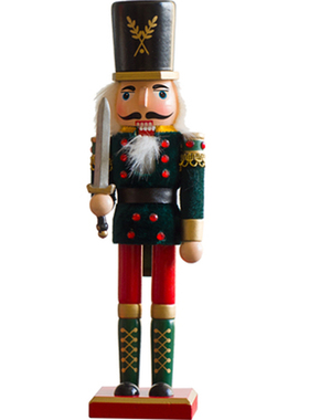 38厘米新款包布贴布士兵胡桃夹子