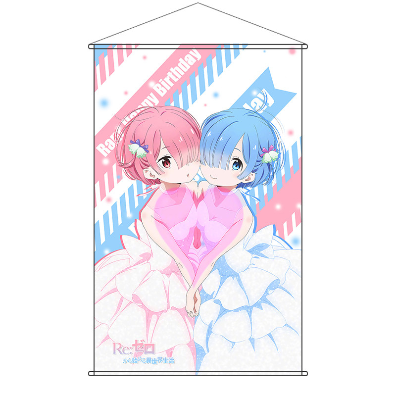 从零开始的异世界生活蕾姆拉姆动漫挂画2018年诞生画周边装饰包邮