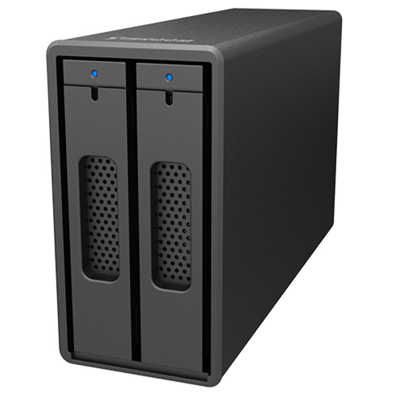 ST2-B31A USB3.2 Gen2 10Gb铝合金阵列柜RAID硬盘盒支持雷电3USB4