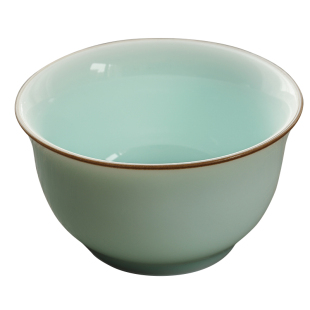 言合说 功夫茶具茶杯 普洱红茶主人杯 个人杯 陶瓷青白釉杯子茶盏