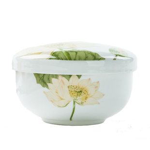 家用创意骨瓷韩式盖碗瓷盖子米饭碗蛋羹碗泡菜碗咸菜碗陶瓷盖小碗