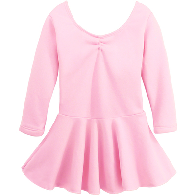 秋冬练功服长袖芭蕾舞裙加绒加厚