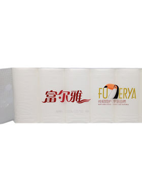 富尔雅木浆5层超值实惠卫生纸