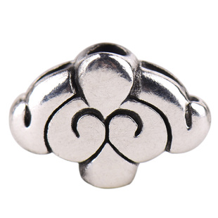 如饰藏客925银莲花背云隔珠计数器手串念珠diy银配饰配件