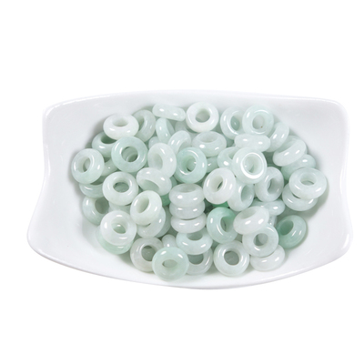天然翡翠正品小玉环材料算盘珠