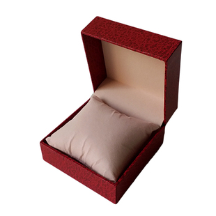 限时热销甩卖荔枝皮纹特种纸手表链翻盖胶首饰盒子定制印烫金文字