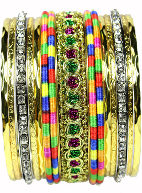 印度水钻波西米亚风旅行可拆手镯