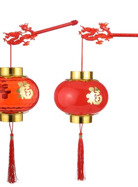 发光演出复古电池款悬挂手提灯笼