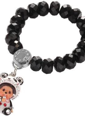 手链日韩风黑天鹅半宝石串珠饰品