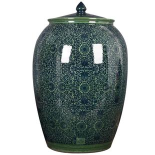 景德镇陶瓷米缸储米箱防潮厨房油缸米桶20kg30斤50kg密封带盖水缸