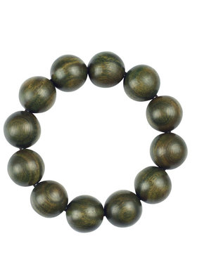 天然正宗绿檀手串手工木质佛珠