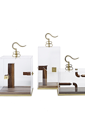 新中式风售楼处会所家具展厅摆件