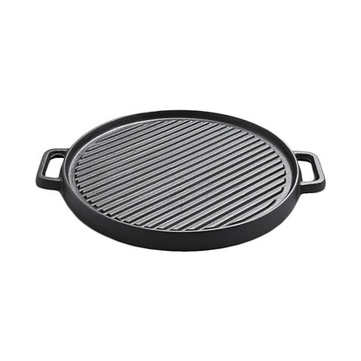 加厚双面用铸铁条纹无涂层不粘