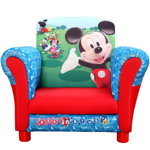 米奇正品迪士尼儿童沙发卡通婴幼儿宝宝小沙发布艺组合沙发椅包邮