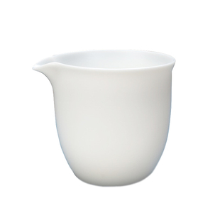 素烧猪油白瓷公道杯 小号茶海允茶公杯功夫茶具零配分茶器200毫升