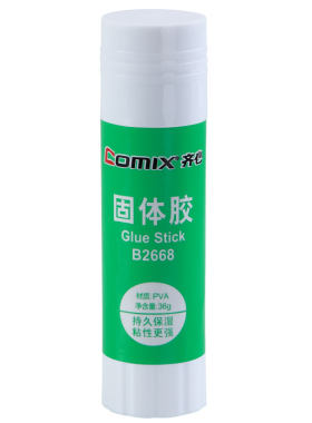 齐心固体胶水B2666/2667/2668胶棒  学生手工粘贴胶棒 胶水财务胶棒办公用品文具