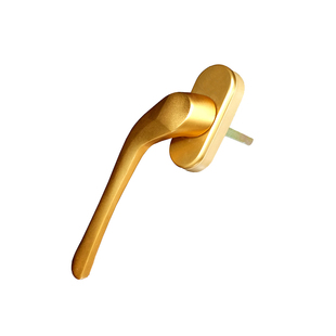 铝合金窗户执手锁窗纱一体断桥铝门窗拨叉把手平开窗方轴扁平拉手