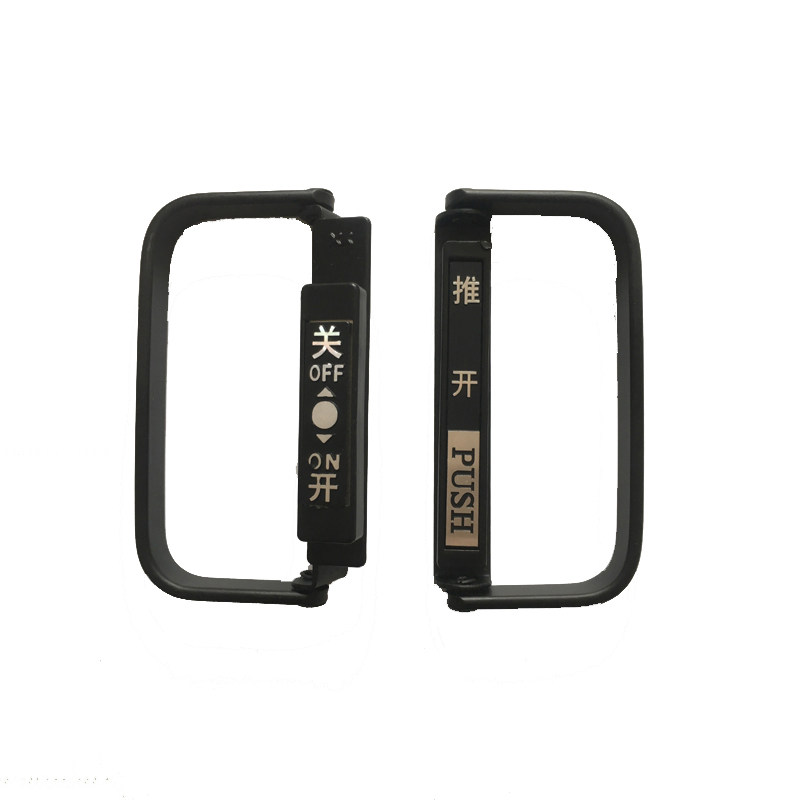老款折叠门拉手明装玻璃门