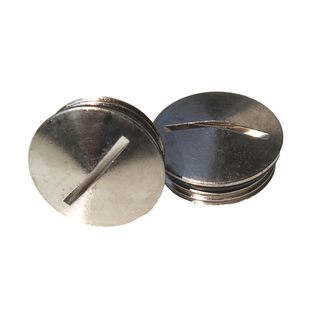 带锁母M12-M63金属闷盖 圆形防尘盖子塞头PG7-PG21铜镀镍防水堵头