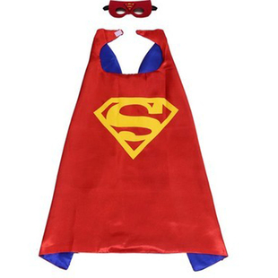 儿童万圣节超级英雄披风 超人蜘蛛侠雷神斗篷Kids Superhero Cape