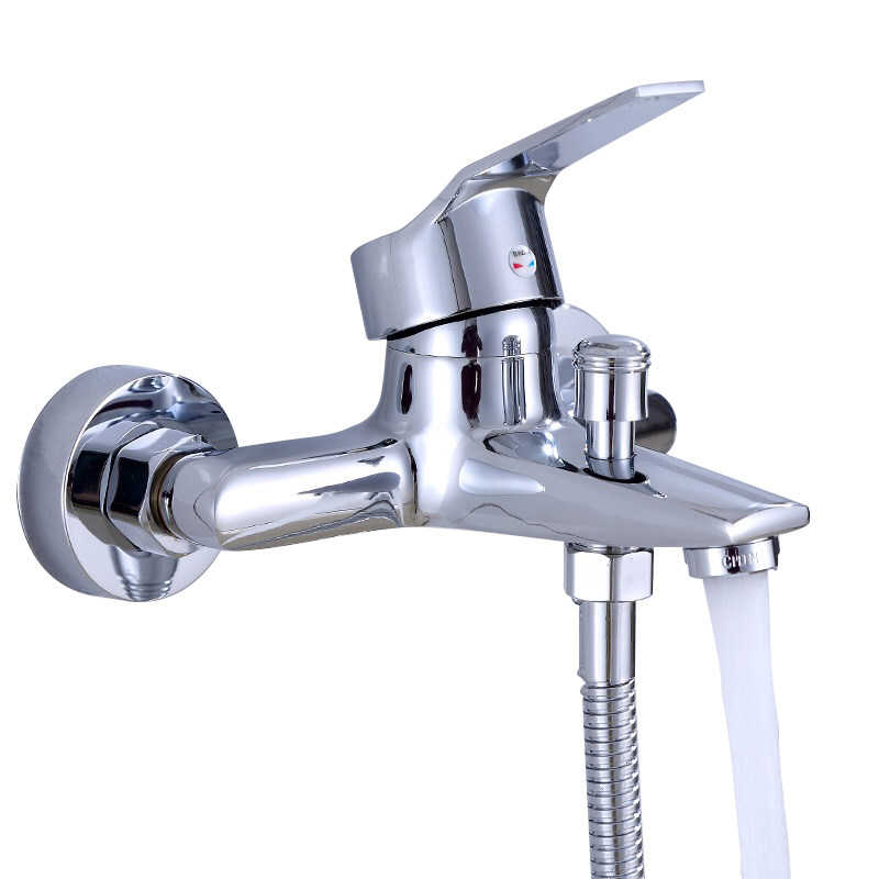 全铜304不锈钢冷热水龙头淋浴开关三联通用入墙式洗澡龙头带花洒