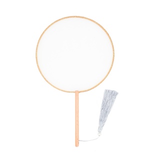 真丝熟绢团扇空白团扇空白古风国画空白扇子绘画宫扇圆扇手工扇面