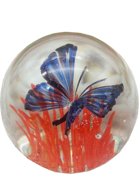 玻璃柜台孩子女友节日风水晶球