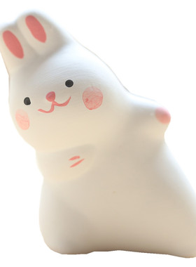 日本动物兔子招福桌面萌物
