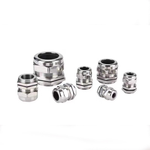 金属电缆防水接头铜镀镍密封锁紧葛兰头M12/M16/M20-25电缆固定头