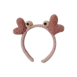 韩国网红发箍女洗脸可爱卡通小螃蟹造型头箍防滑压发简约少女发卡