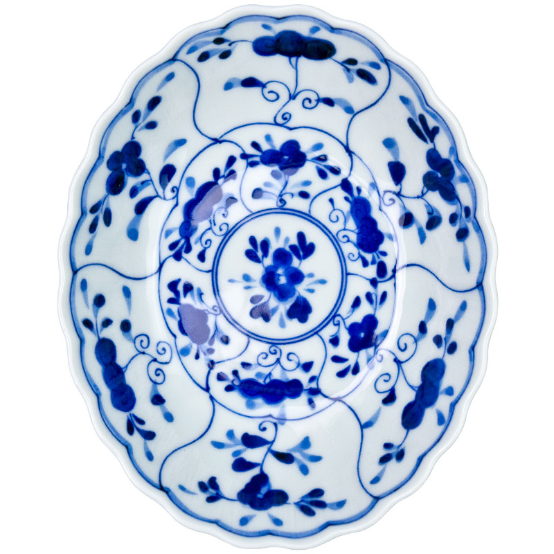 日本进口盘子创意不规则家用菜盘个性日式陶瓷手绘寿司少女