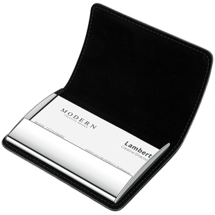 摩登MODERN真皮名片夹男女式商务高档便携式精致名片盒名片包 公