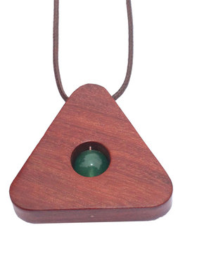 红木平安扣复古毛衣链学生吊坠