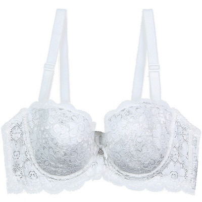 薄款文胸纯棉半杯大胸显小