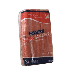 整箱友联蟹柳500g大崎蟹肉棒即食日料寿司火锅关东煮商用手撕蟹足