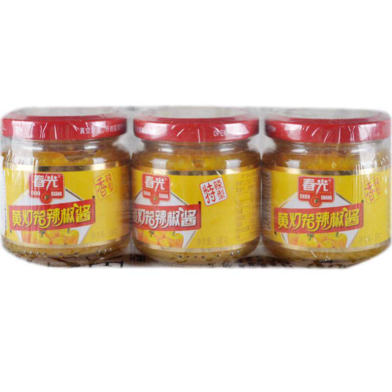 春光黄灯笼辣椒酱2瓶+特辣300g
