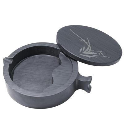 多功能歙砚带盖砚台文房四宝成人