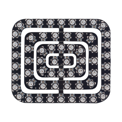 LED点控灯珠WS2812全彩方形灯环