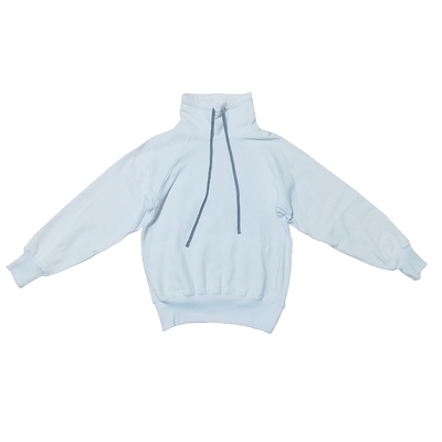 加薄绒运动健身白色蓝色卫衣