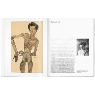 英文原版 Egon Schiele 埃贡席勒 表现主义艺术画集 精装 本席勒 画册 油画作品分析详解 作品集 分离派大师 Taschen 塔森