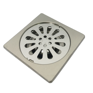 洪东 304不锈钢地漏9cm方形地漏防臭90mm卫生间地漏9cmx9cm盖圆形