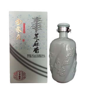 纯粮酿造 金蒙贞芝麻香型52度500ml礼盒装蒙古贞芝麻香白酒包邮