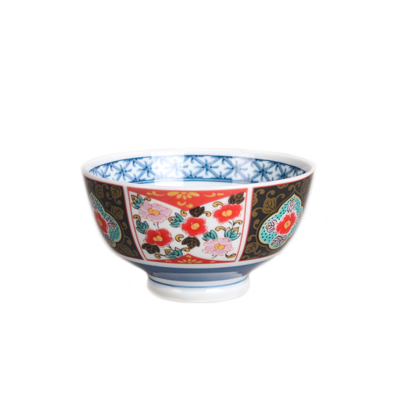 古伊万里日式风釉下彩餐具米饭碗