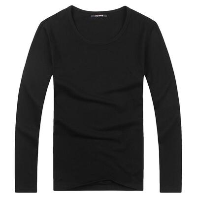 紧身纯白色秋衣打底衫长袖t恤