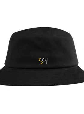 王俊凯罗云熙黑色scy渔夫帽日系