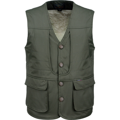 保暖冬款加厚马甲爸爸中年棉背心