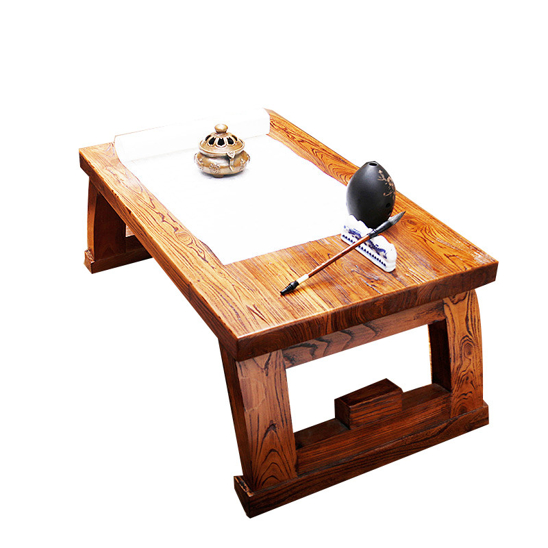 实木炕桌老榆木榻榻米简约小茶几仿古茶桌长方桌飘窗桌榻榻米书桌