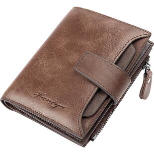 男士钱包短款真皮多功能头层牛皮卡包驾驶证竖款青年男式皮夹钱夹