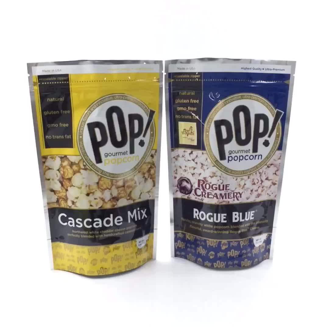 Food Grade Plastic Bag Custom Printed Ziplock Popcorn Packaging Bags Buy Popcorn Plastic Bag