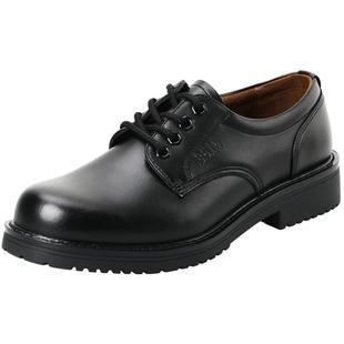 强人3515夏季大头鞋男士低帮英伦百搭圆头休闲真皮鞋保安工装鞋子